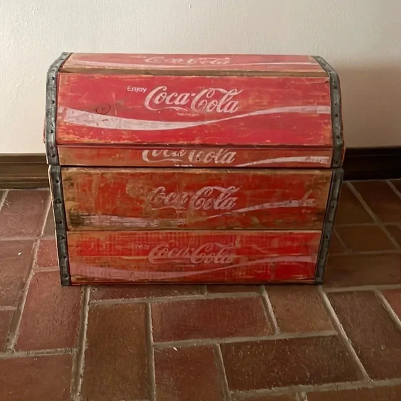 Vintage‎ Wooden Coca Cola Box Chest - Picture 1 of 4